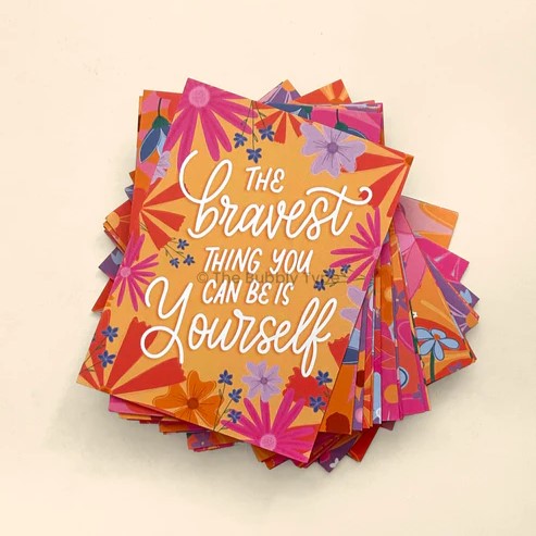 Motivational Affirmation Card Deck Mini Art Prints