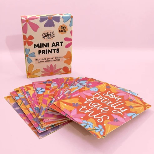 Motivational Affirmation Card Deck Mini Art Prints