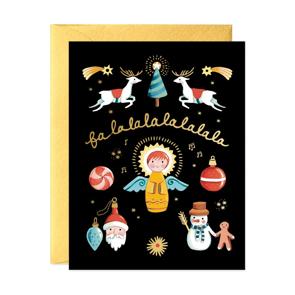 Card Foil Fa La La
