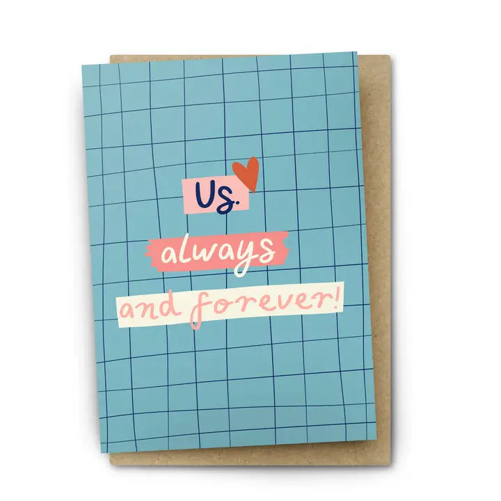 Card Love & Friendship Hand Lettered