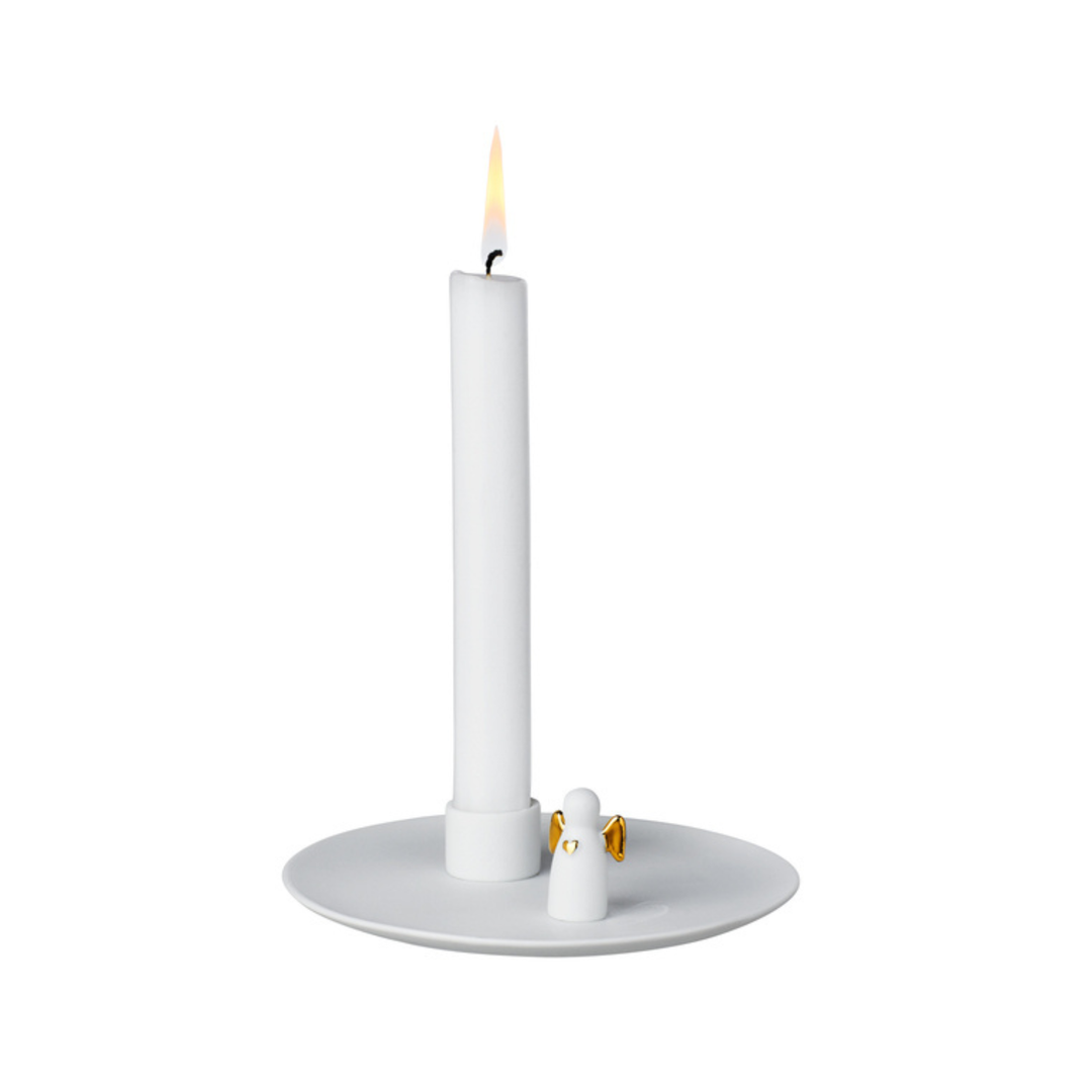 Candle Plate - Angel Porcelain