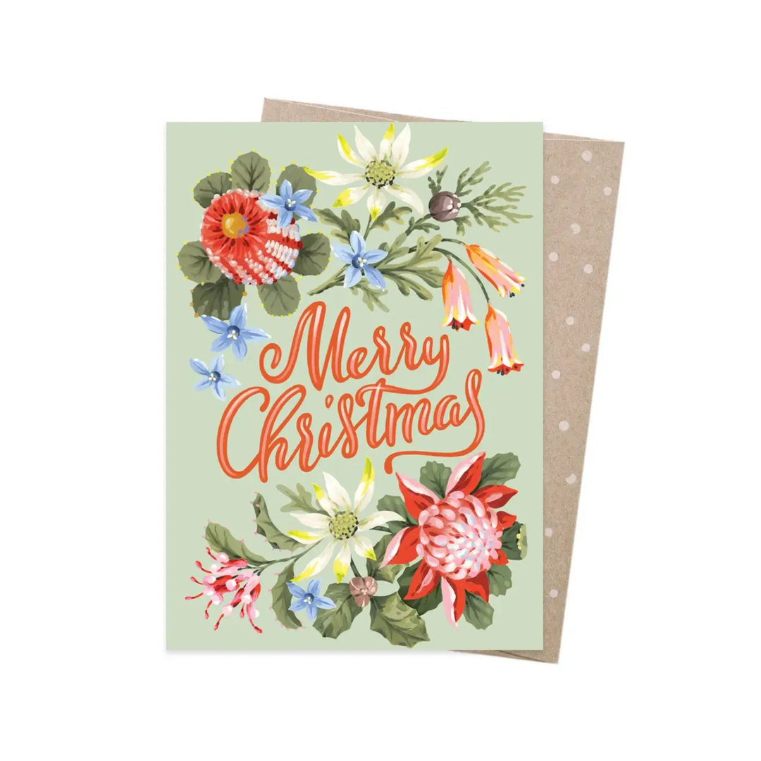 Card Christmas Blooms
