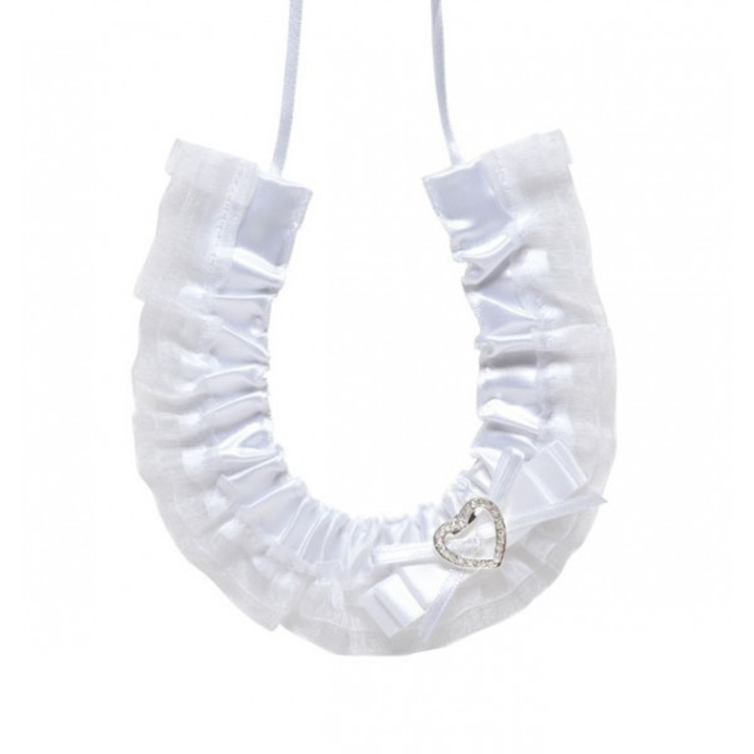 Wedding Charm Horseshoe Diamante Heart