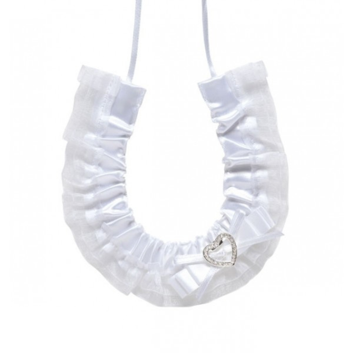 Wedding Charm Horseshoe Diamante Heart