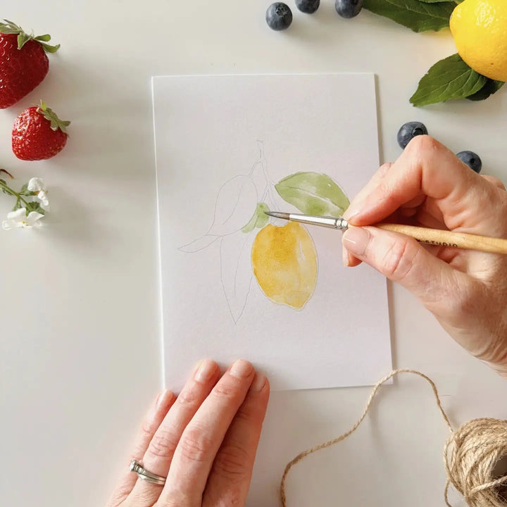 Fruit Paintable Watercolour Notecard Set