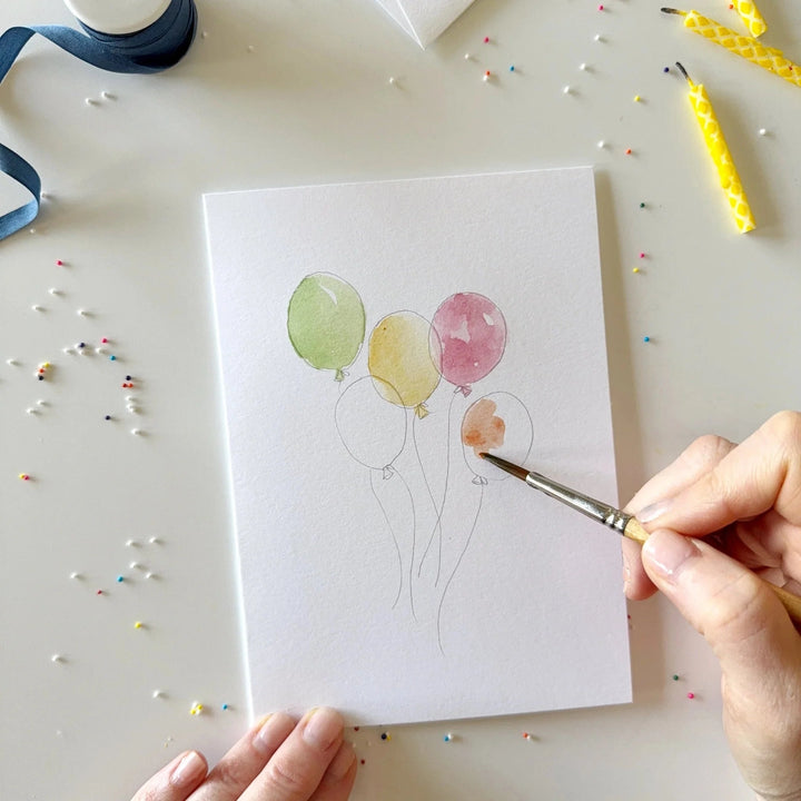 Celebrate Paintable Watercolour Notecard Set