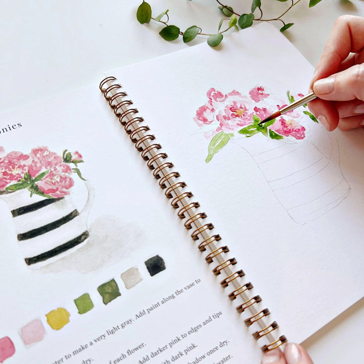 Bouquets Watercolour Workbook
