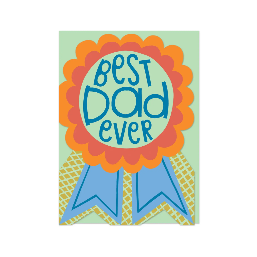 Card Best Dad Ever Badge