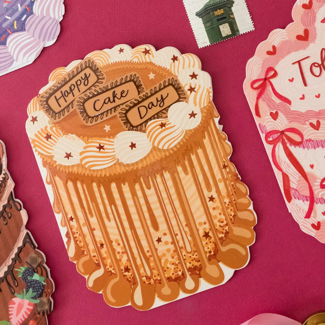 Card Happy Cake Day (Cake Shaped)