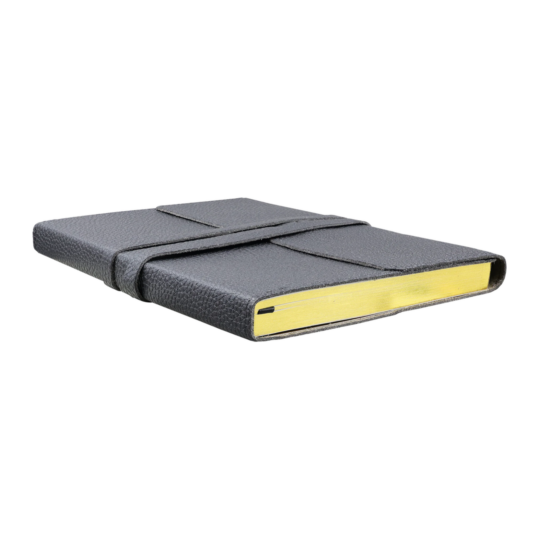 Leather Wrap Journal Black