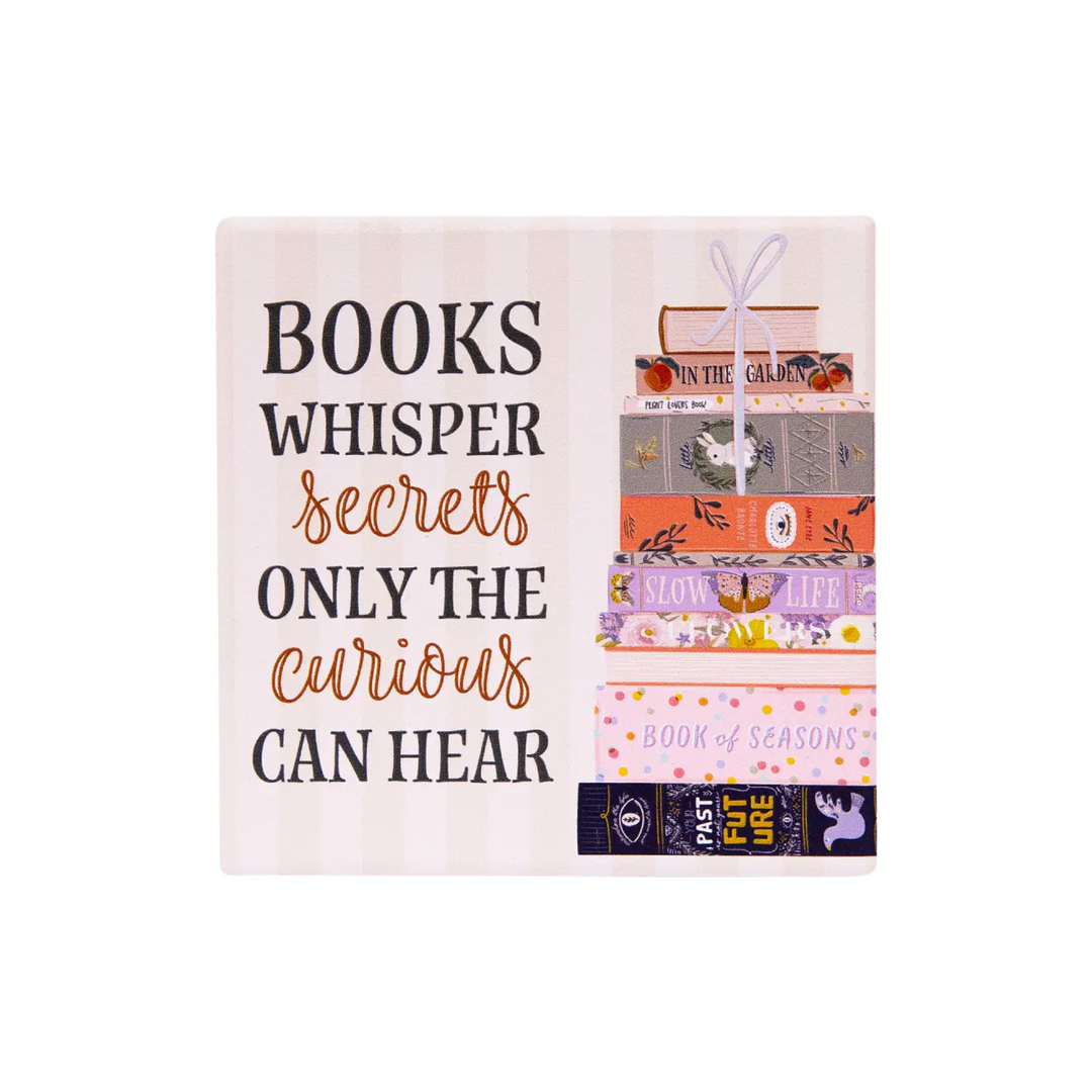 Forever Booked Ceramic Coaster