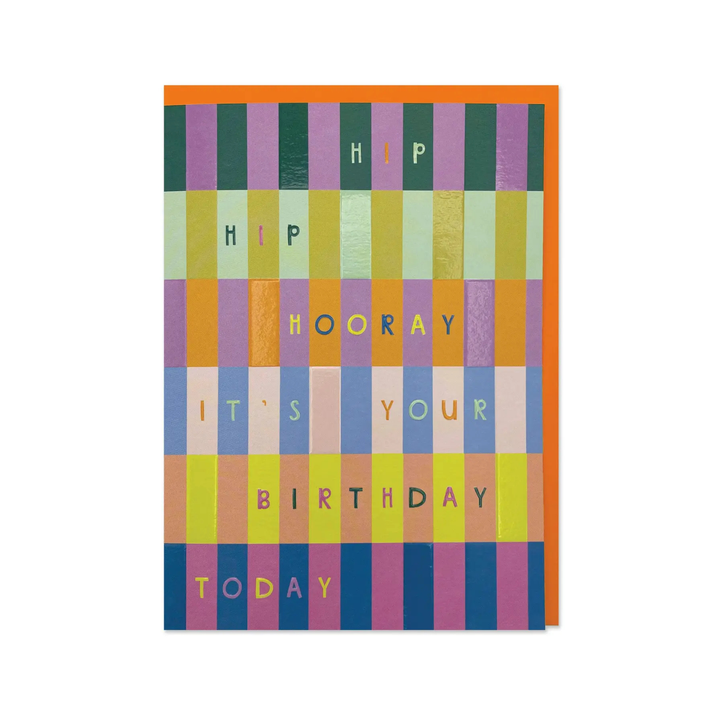 Card Hip Hip Hooray Birthday Today