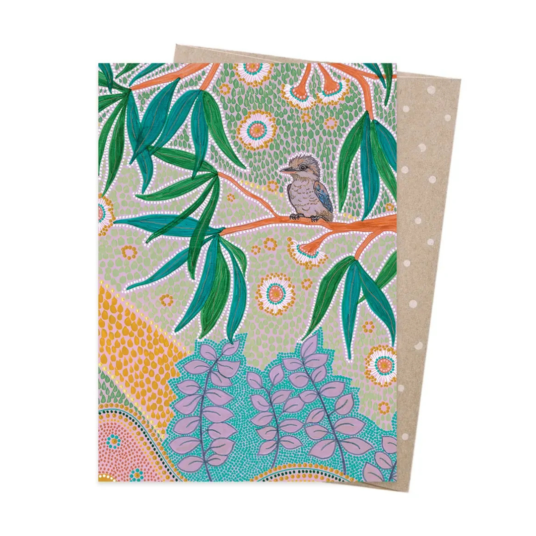 Card Laughter Among The Blooms