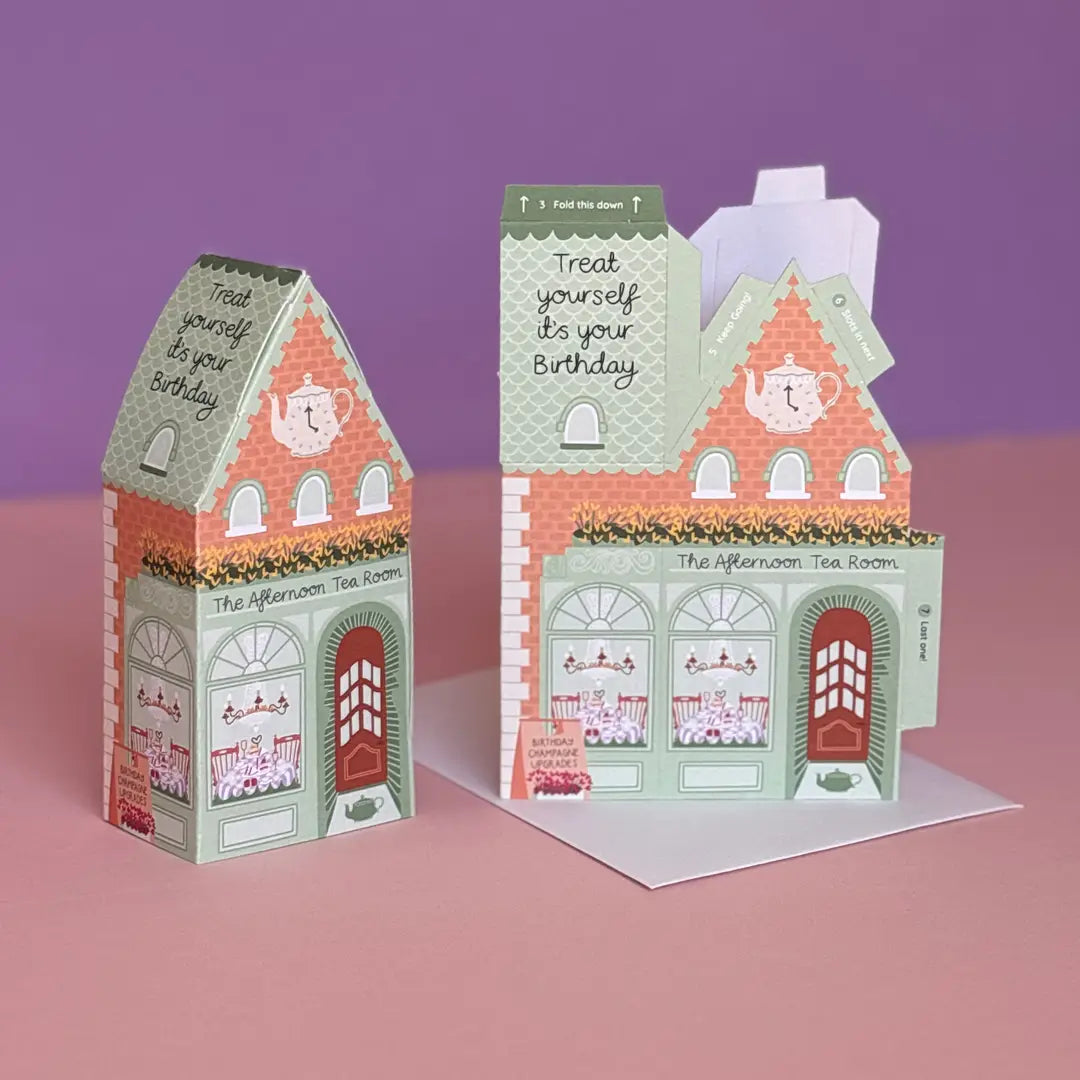 Card Afternoon Tea Birthday (3D)