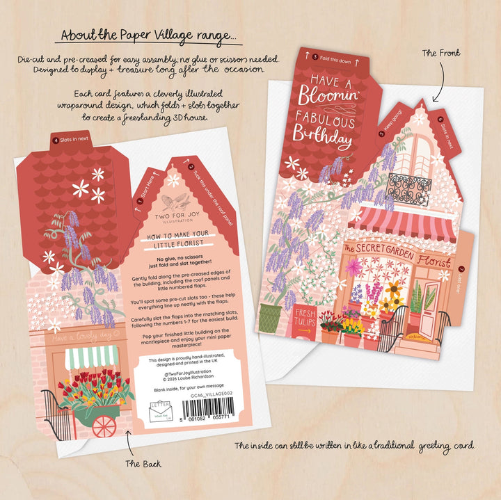 Card Florist Birthday (3D)