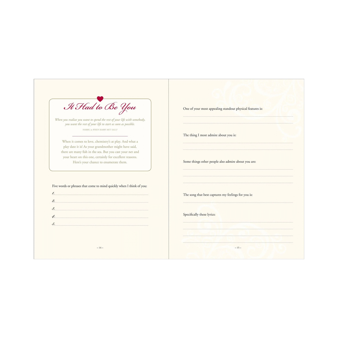 Why I Love You - A Journal Of Us