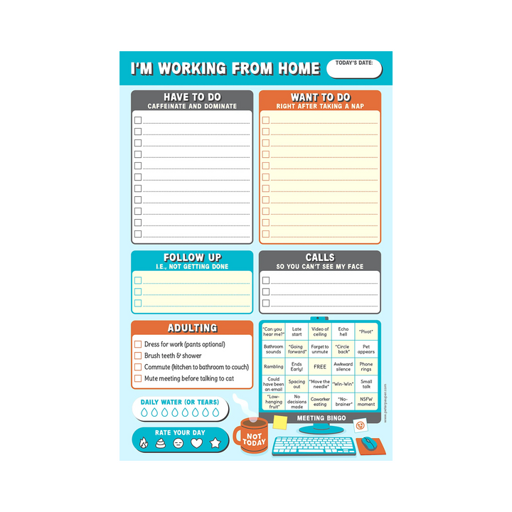 Notepad I'm Working From Home