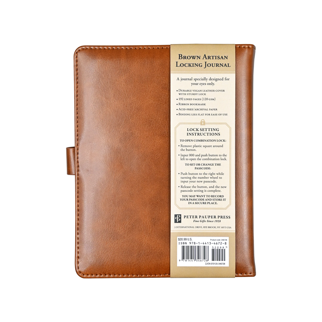 Lock Journal Artisan Brown