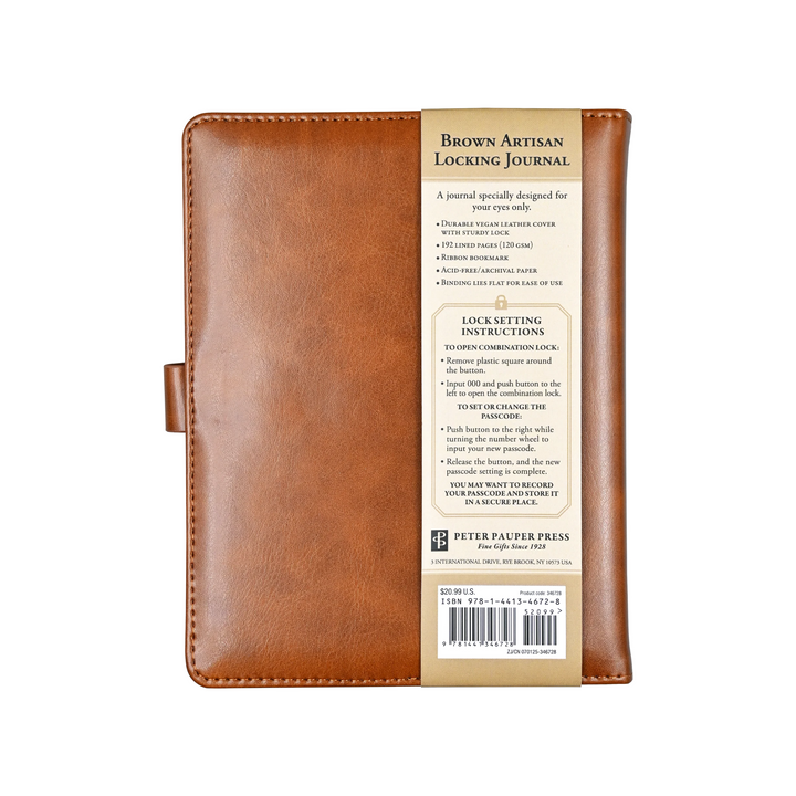 Lock Journal Artisan Brown