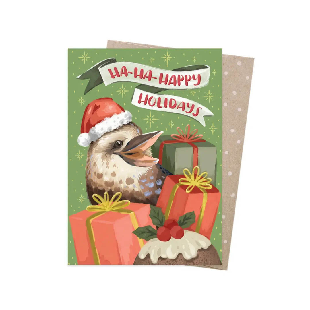 Card Christmas Happy Kookaburra