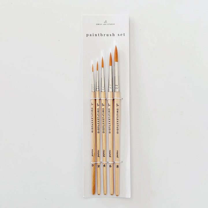 Watercolour Paintbrush Set of 5