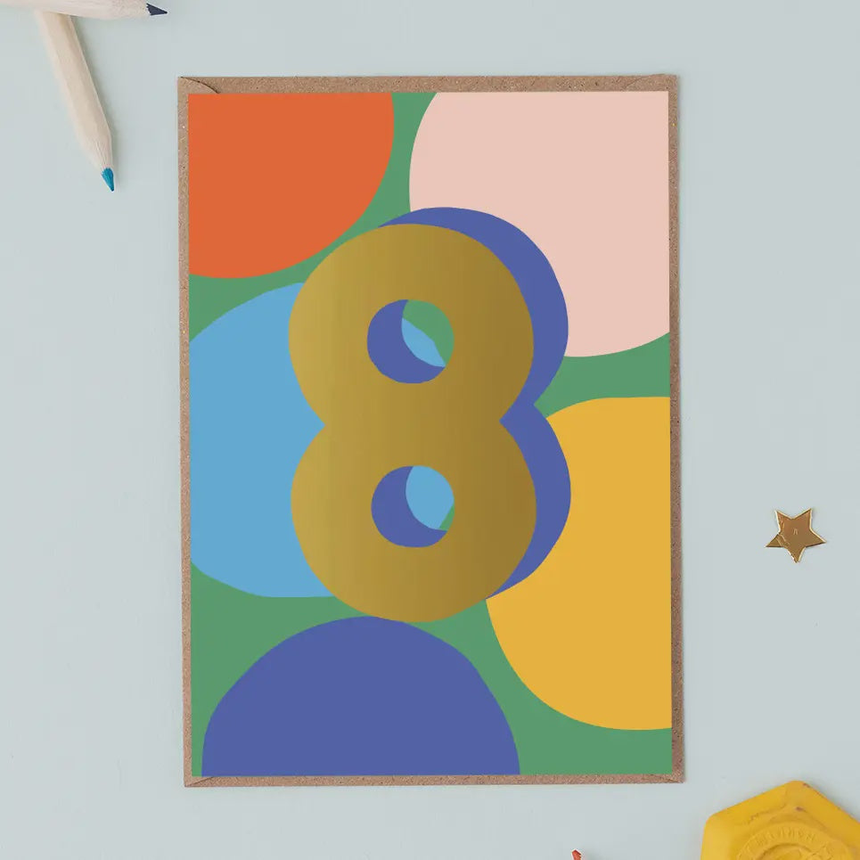 Card Number 8 Birthday