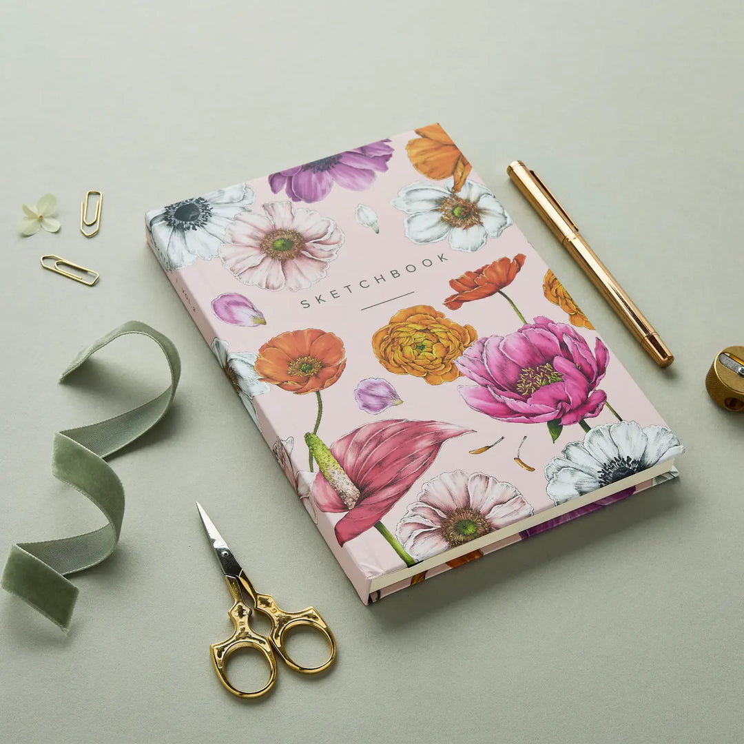 Hardback Sketchbook Floral Brights