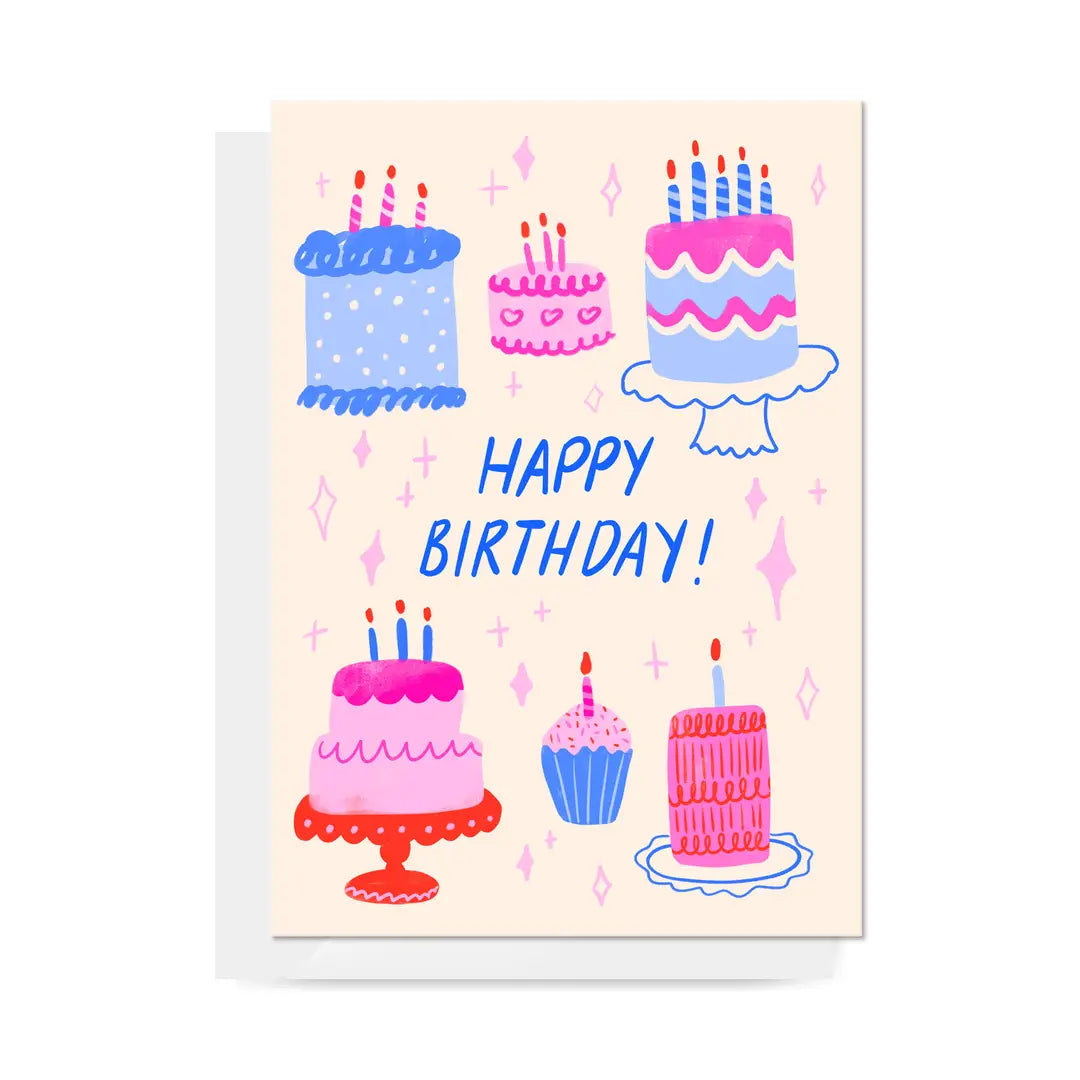Card Cakes Happy Birthday