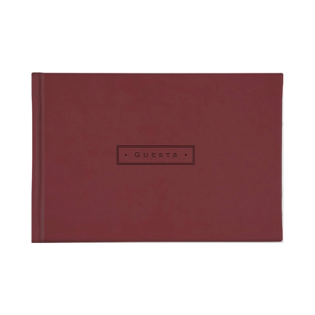 Guest Book Faux Leather