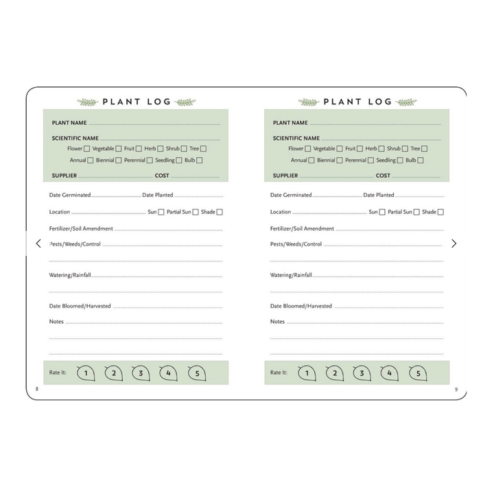 Gardener's Logbook