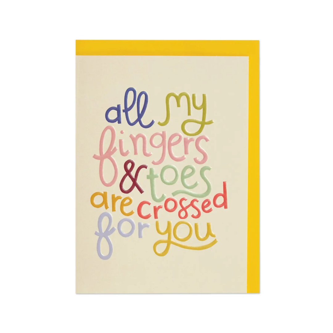 Card Fingers & Toes Crossed