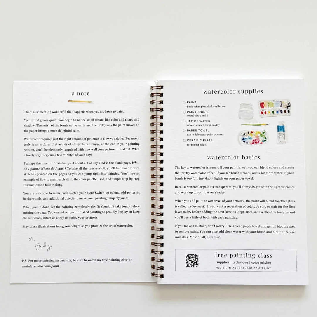 Baking Watercolour Workbook