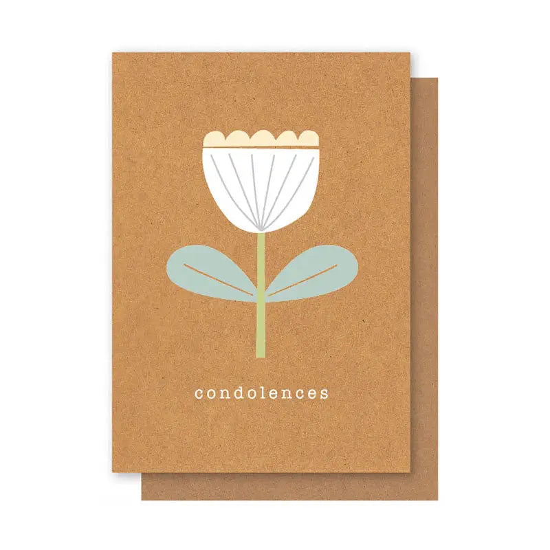 Card Condolences Tulip