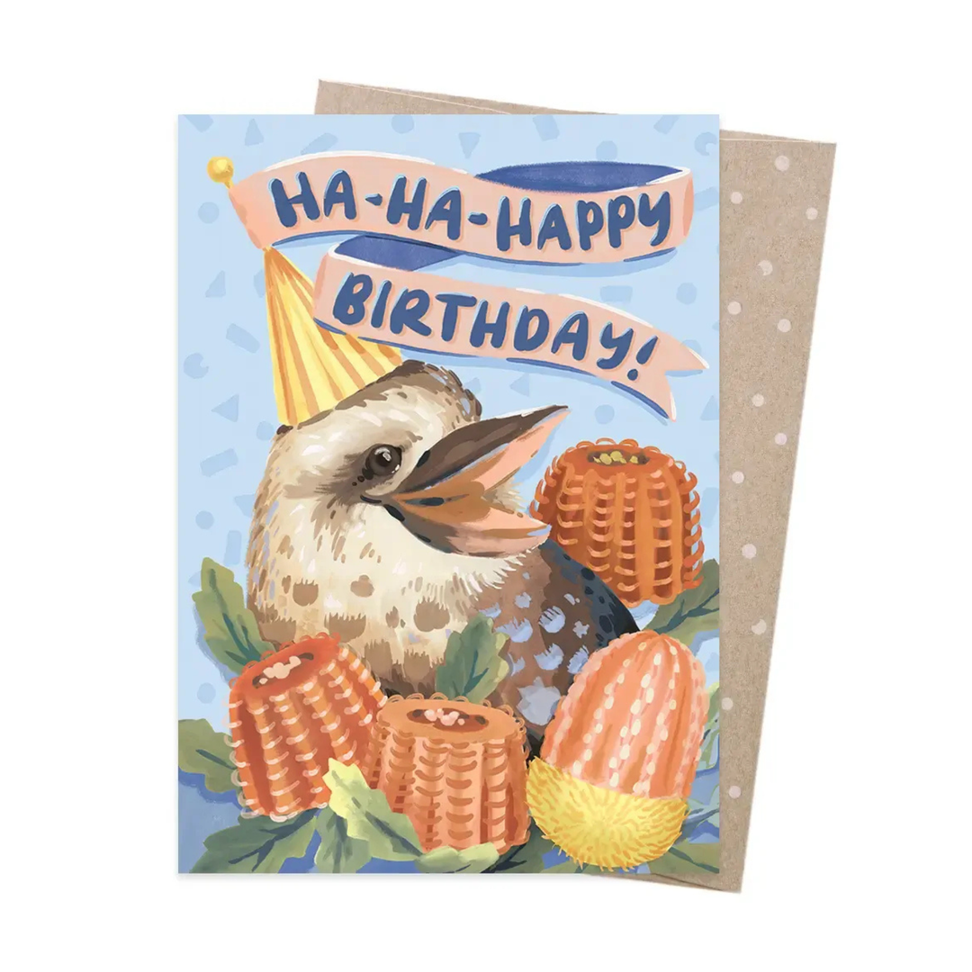 Card Ha-Ha-Happy Birthday Kookaburra