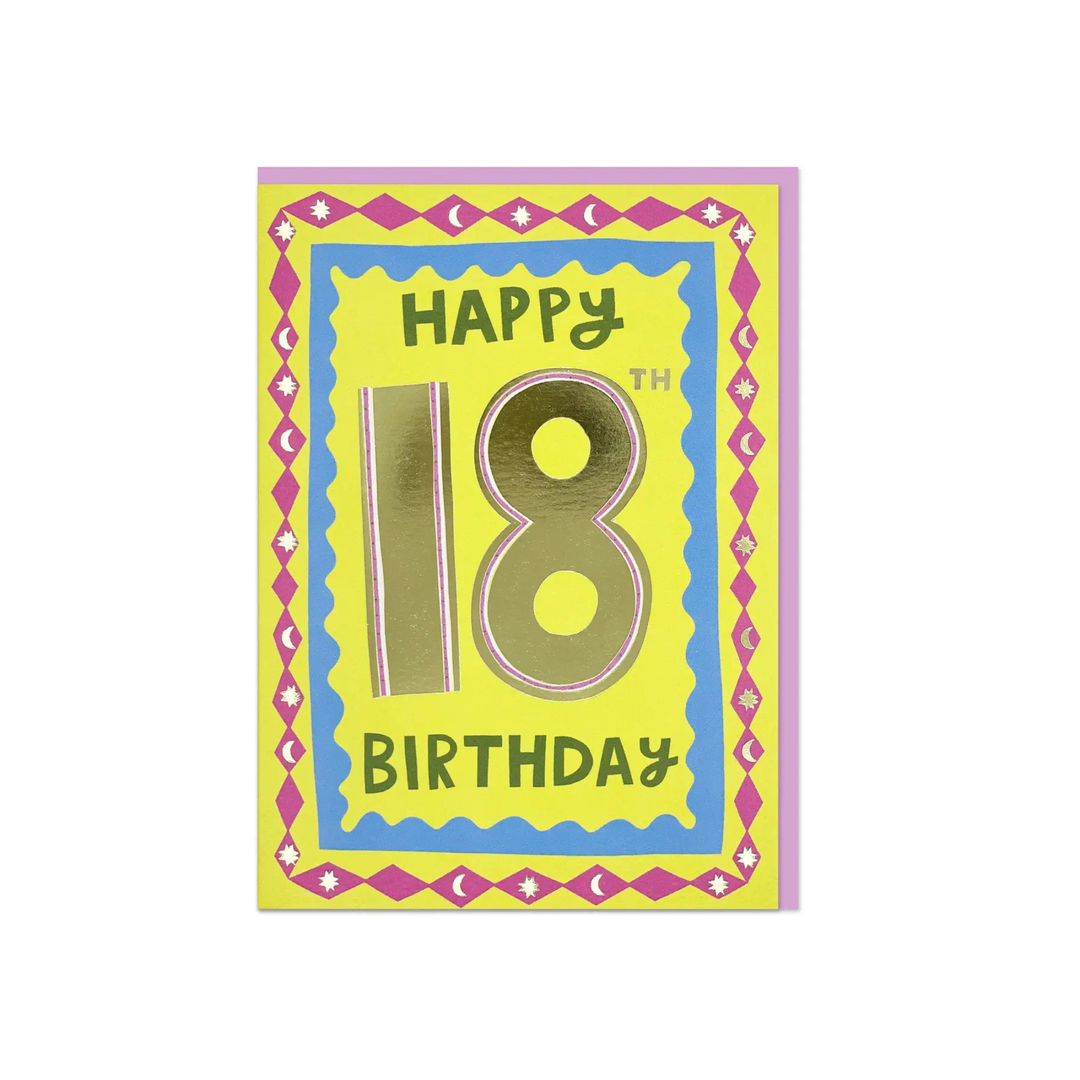 Card Happy 18th Birthday Foil