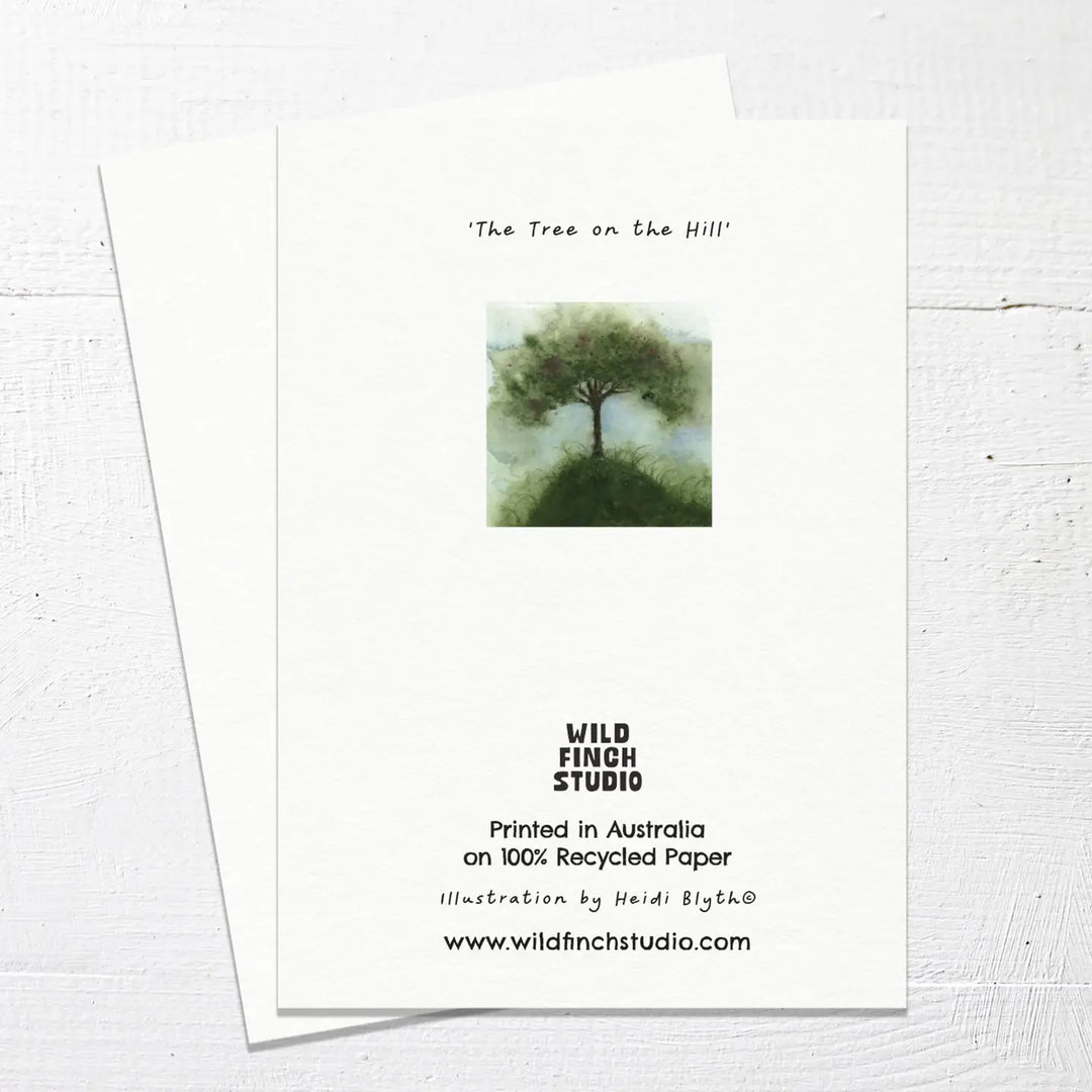 Card The Tree On The Hill