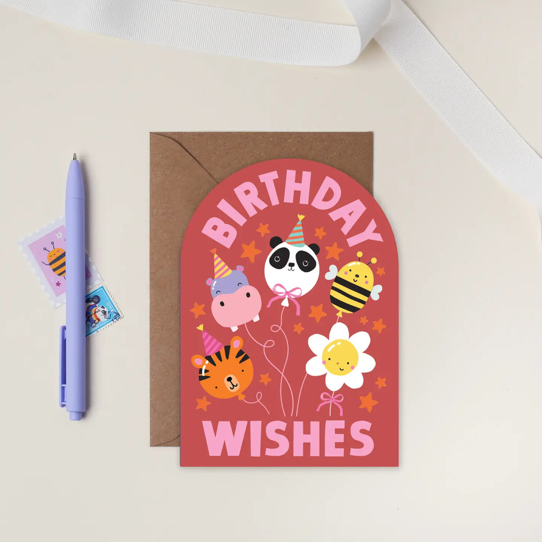 Card Fun Animal Faces Birthday