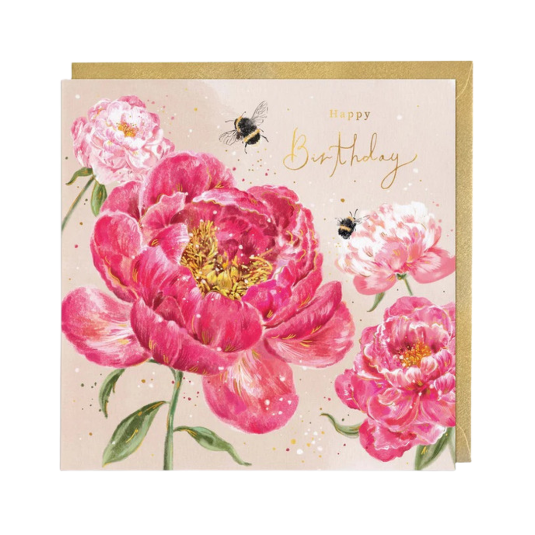 Card HB Pink Peonies