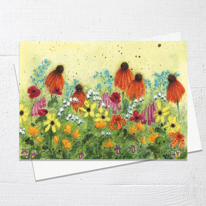 Card Summer Flower Garden