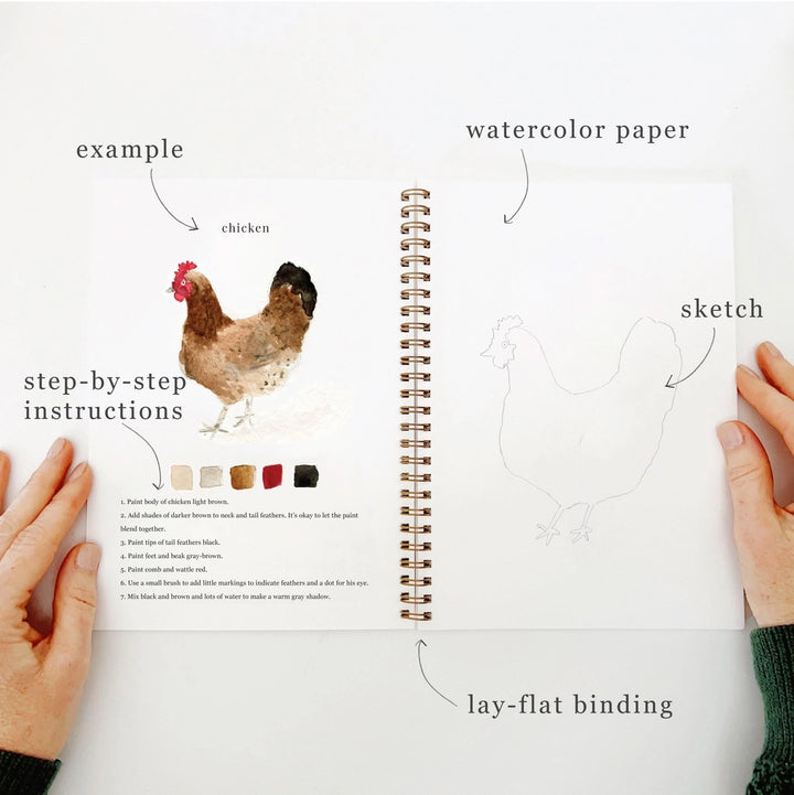 Animals Watercolour Workbook