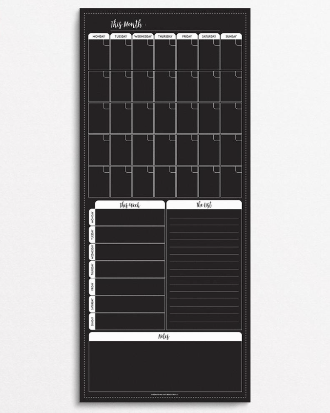 Family Command Calendar Magnet 30x70cm