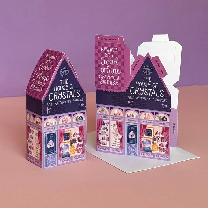 Card Birthday House of Crystals (3D)