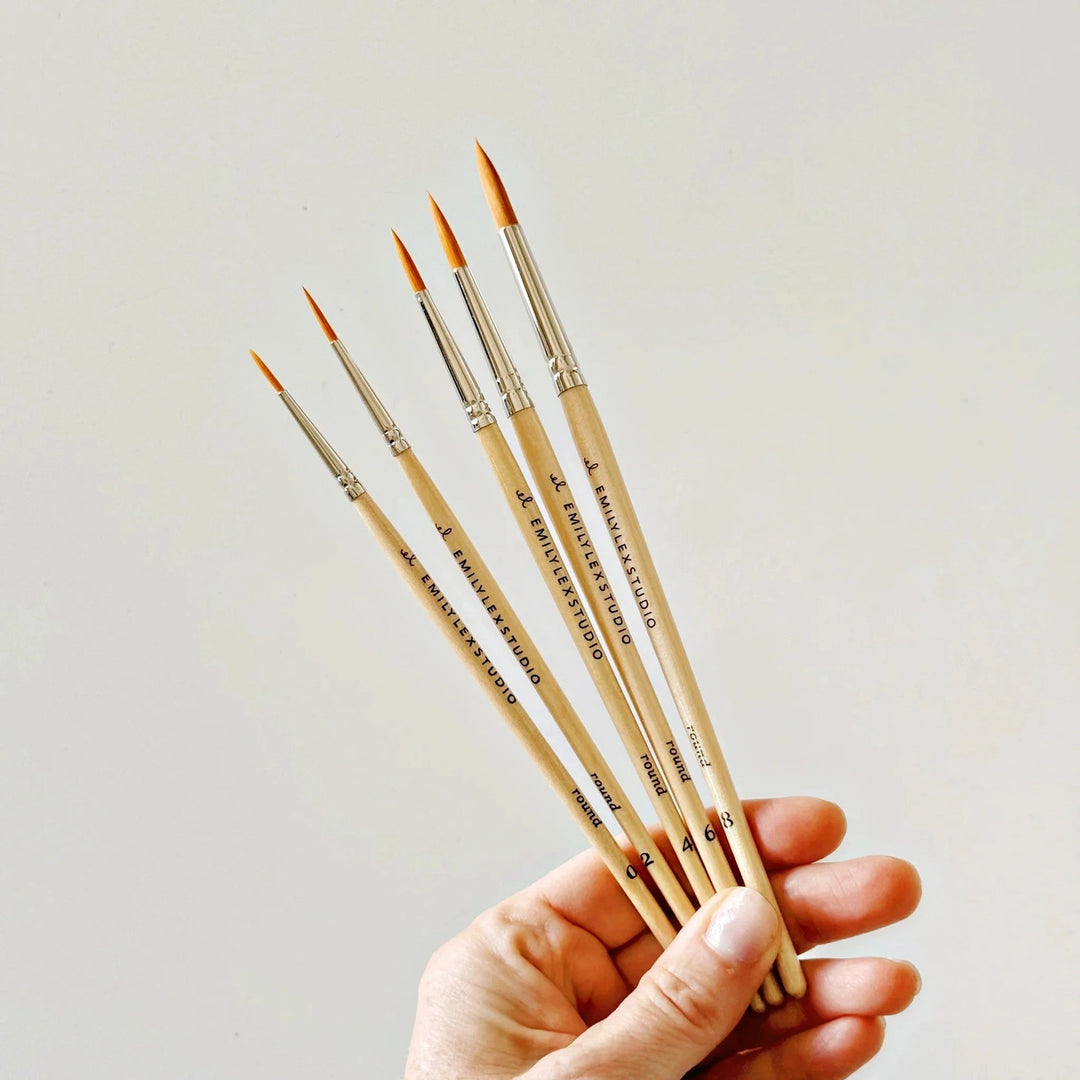 Watercolour Paintbrush Set of 5
