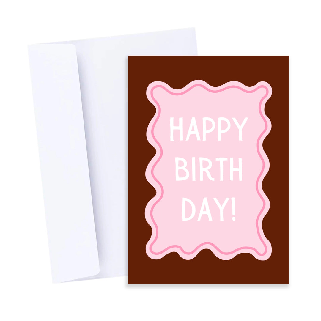 Card Funky Modern Happy Birthday
