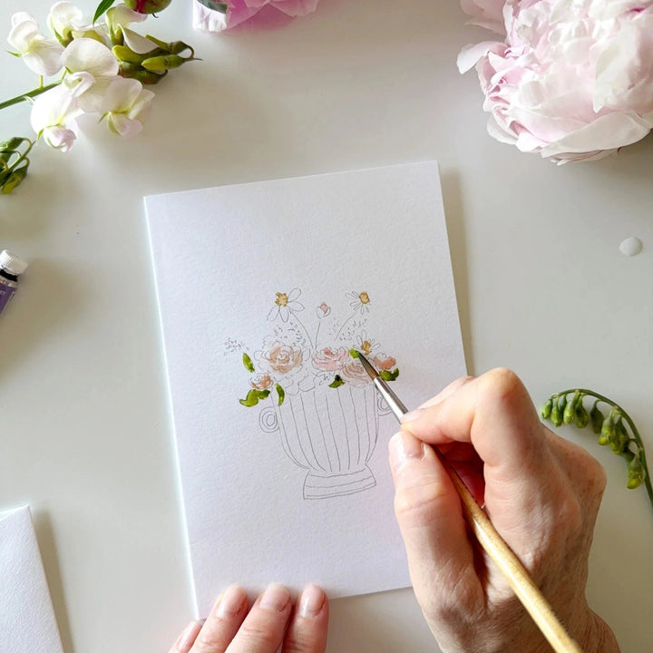Bouquets Paintable Watercolour Notecard Set