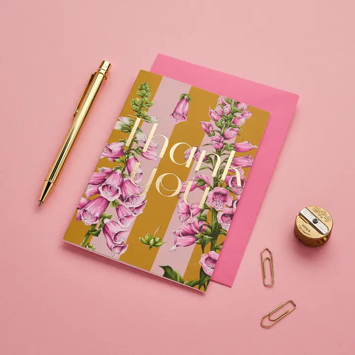 Card Thank You Floral Riot