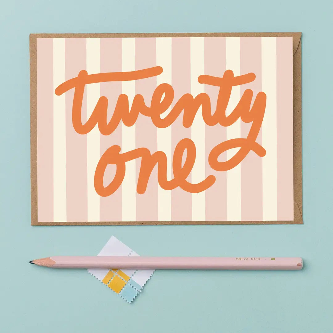 Card Twenty One Birthday