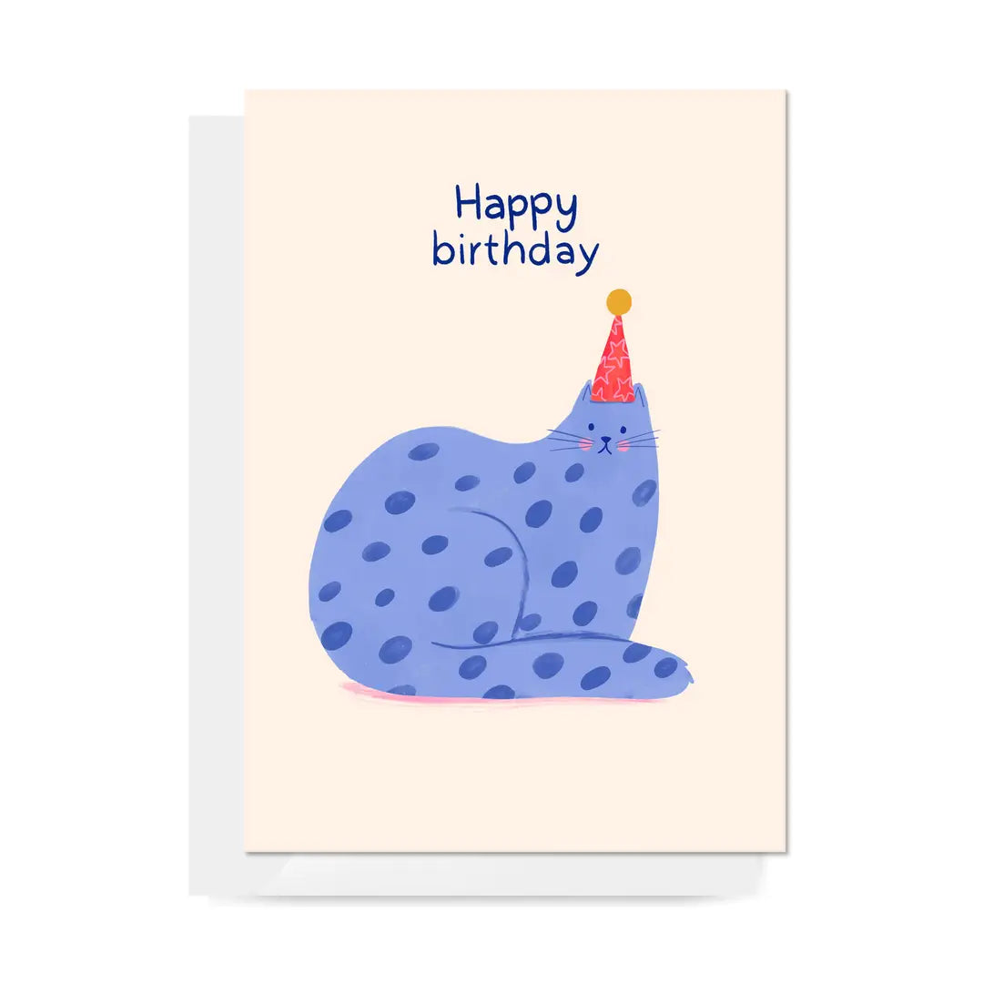 Card Cat Happy Birthday