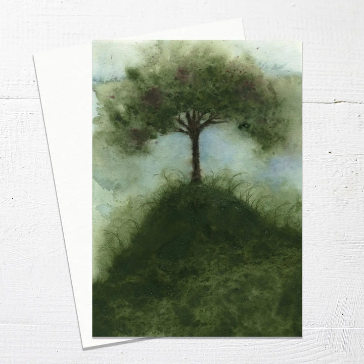 Card The Tree On The Hill