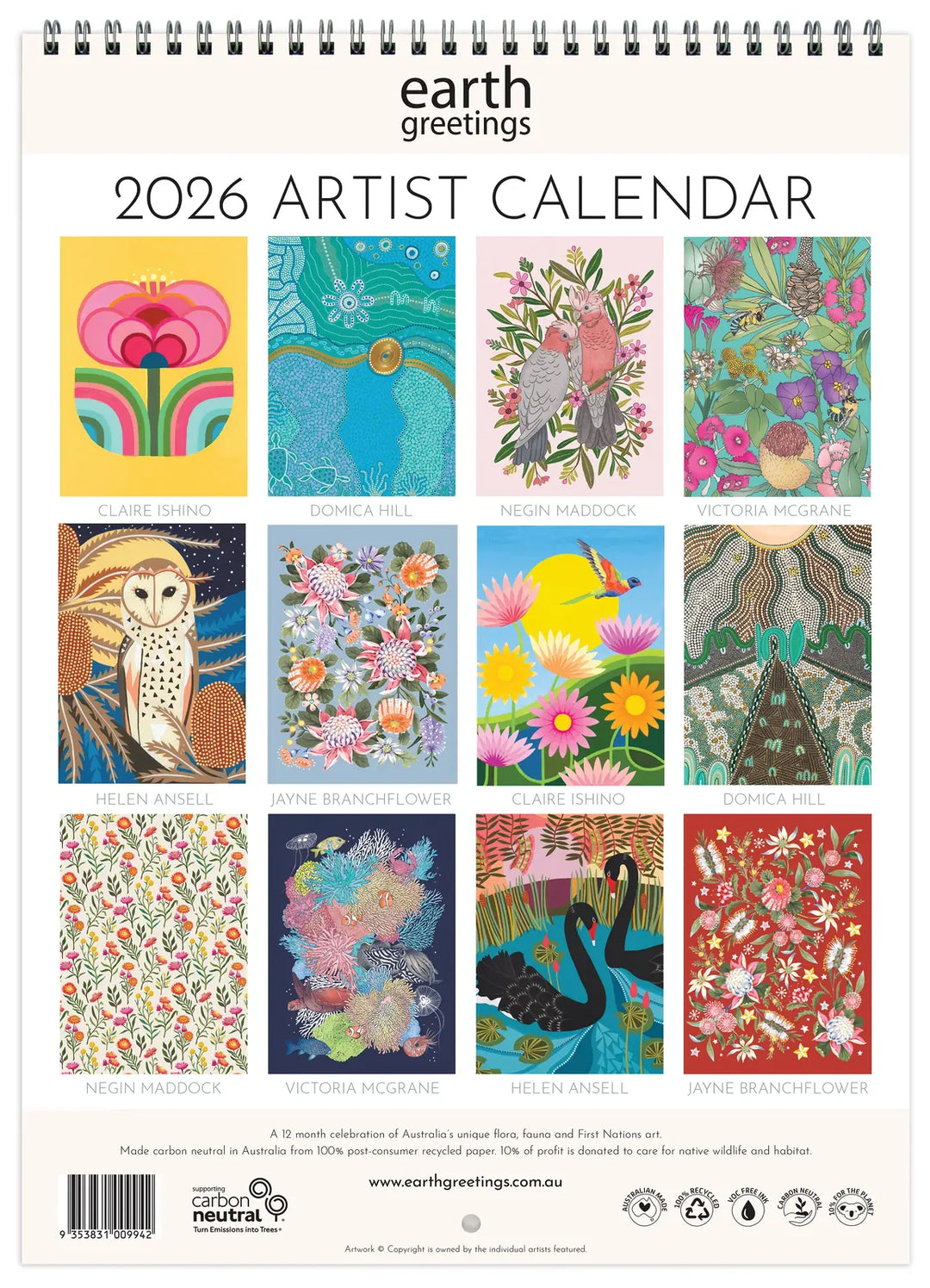 2026 Artist Calendar